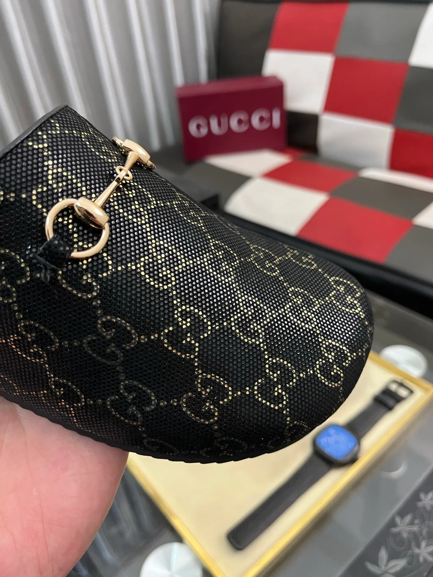Ex-factory price: 420⌚️⌚️[Gucci] 2025 new season half-slip men's shoes, made of Italian imported first-layer frosted cowhide➕sheepskin lining, original hardware buckle, original combination wear-resistant outsole, real shot 🎬 Very comfortable on the feet, size 38-44